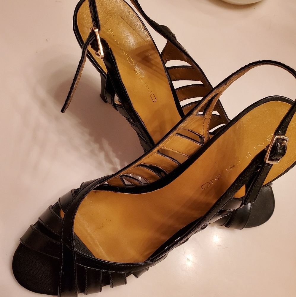 Gently used Bandolino black high heels.